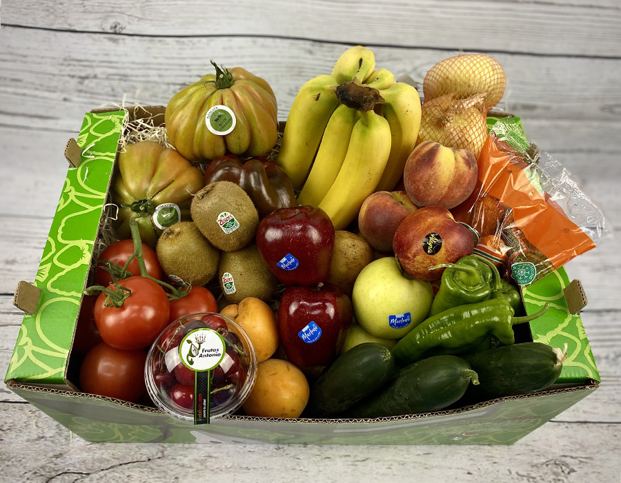 caja de fruta y verdura