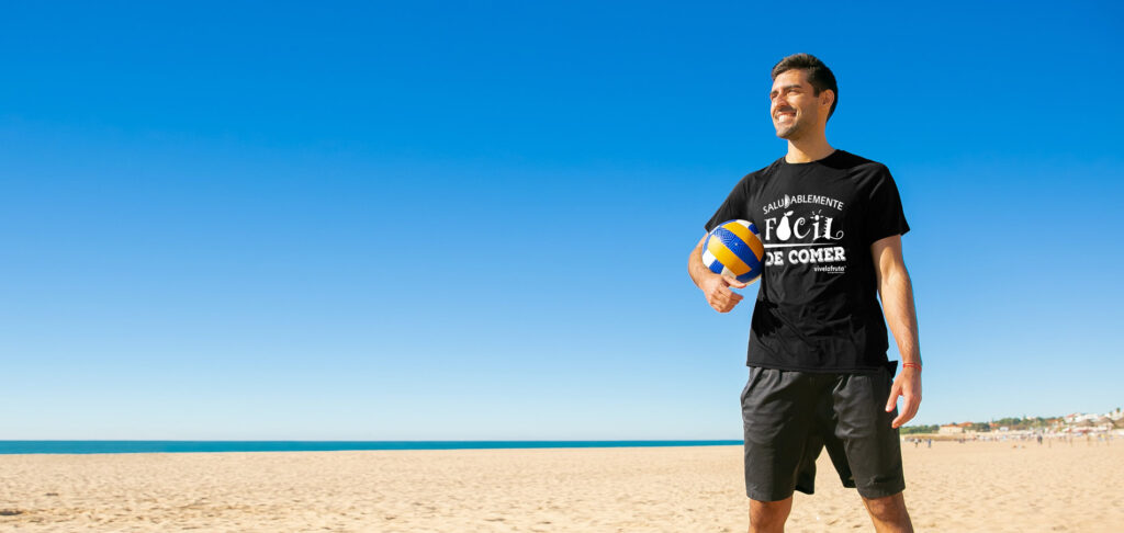 camiseta vivelafruta saludablemente facil de comer