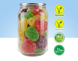 Golosinas veganas de frutas, 250gr