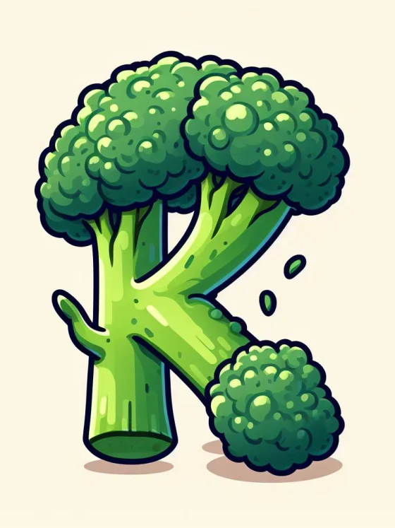 Imagen ilustrativa de la Vitamina K y sus fuentes naturales