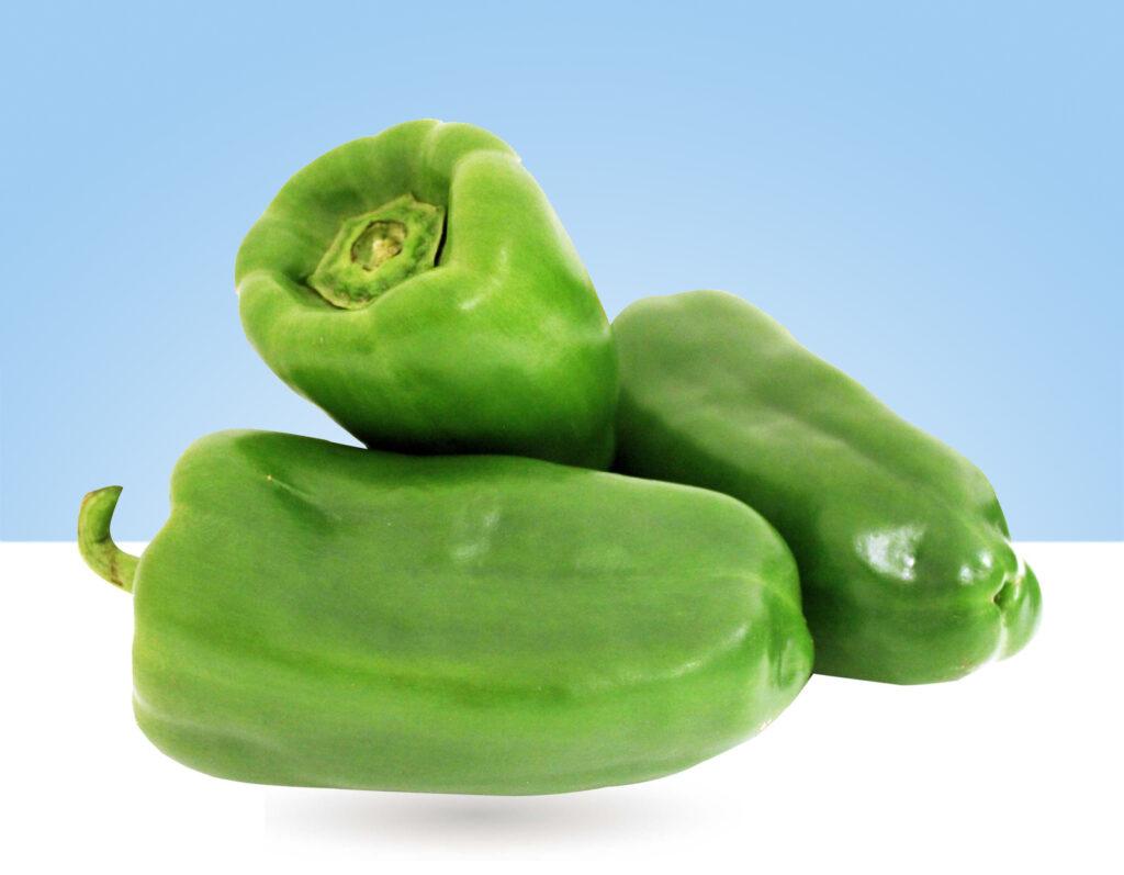 Pimiento verde fresco entero por unidad
