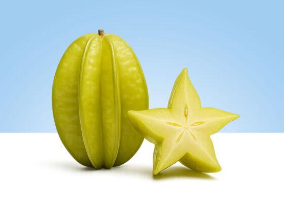 Carambola o fruta estrella fresca por pieza