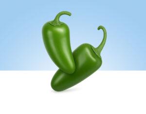 Jalapeños verdes frescos en formato de 300 gramos