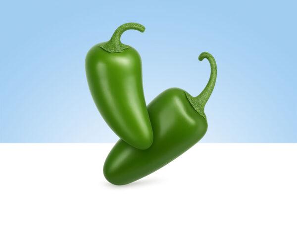 Jalapeños verdes frescos en formato de 300 gramos