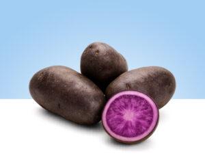 Patatas violetas frescas en bolsa de 500 gramos